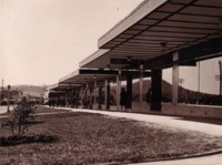 Eastlake Shopping Centre. Lavery's shop can be identified by its prominent sign.