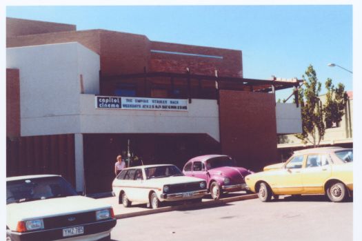Capitol Theatre building in Manuka. The original was demolished in 1980.