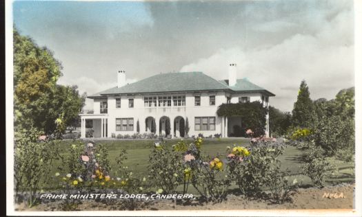 Front view of Prome Ministers Lodge