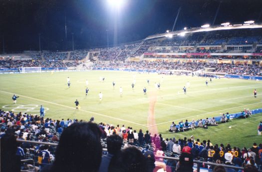 Olympic Games soccer being played at Canberra Stadium, Bruce