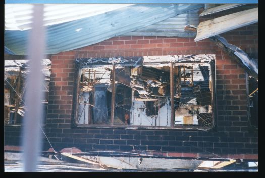 Bush fire damage to Mt Stromlo Observatory
