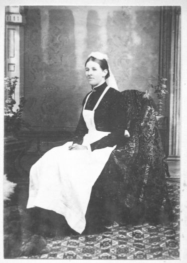 Portrait of Eliza Ann Augusta Cook, younger daughter of Mary Ann (nee Farrell) and William James Cook, born in Bungendore in June 1867

