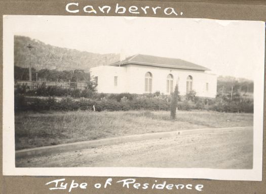 Typical Canberra Residence with a garden in front -  address unknown