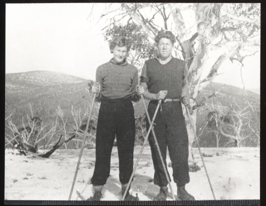 Evelyn and Bert Whiller on Mt Franklin