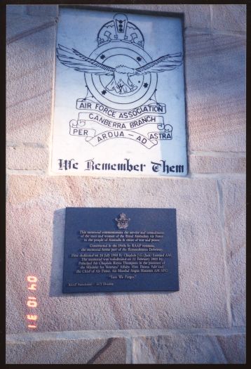 The Memorial to the RAAF Association Canberra