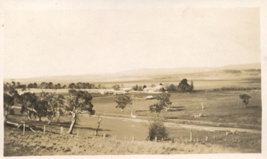 A distant view of Carwoola Homestead