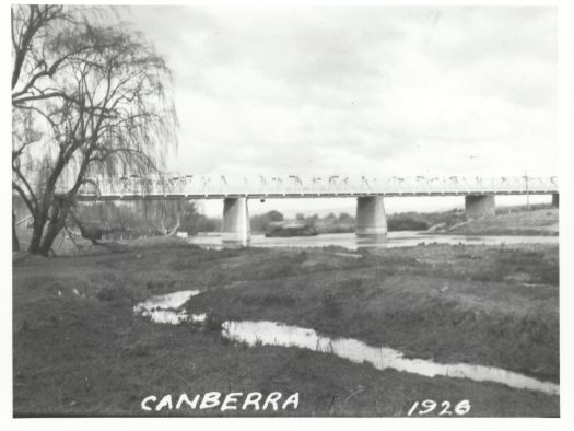The old truss Commonwealth Bridge over the Molonglo River