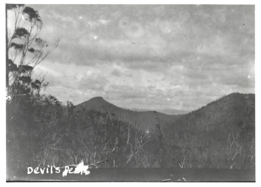 Devils Peak to the north of Mt. Coree