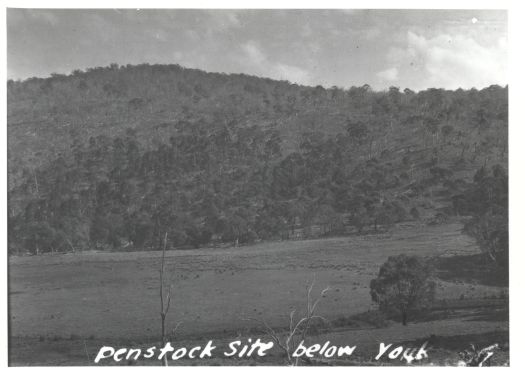 Penstock site below Yaouk