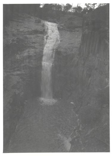 A close view of Ginninderra Falls