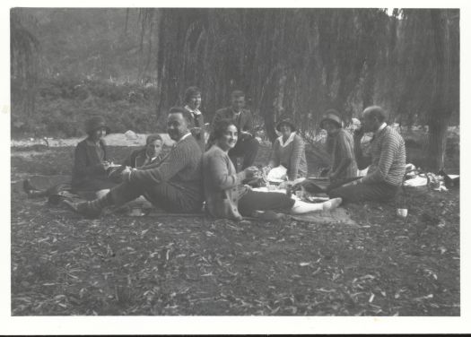 Given Lines (school teacher), Arthur Harmison (plant engineer), Rex Beer (clerk), W. Davidson (surveyor), Mrs Kinghorn, Mrs Davidson, Bruce Kinghorn (Electrical Engineer)