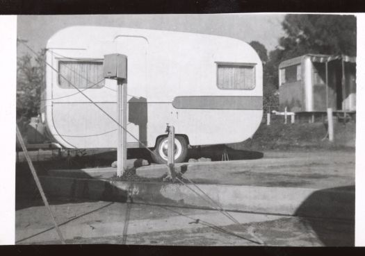 Caravan in a caravan park