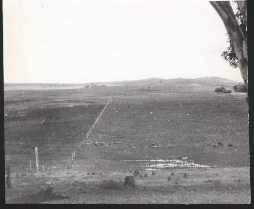 Photo looking from the area of the old racecourse at Acton to Mount Ainslie