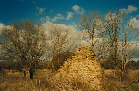 Front view of the Inglewood ruins