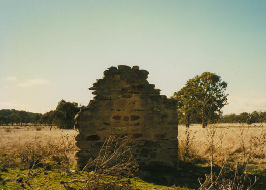 View of south side of ruins of Inglewood