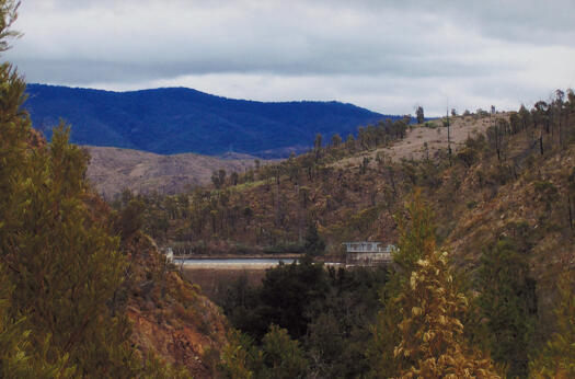 View of the Cotter Dam from the Brindabella Road