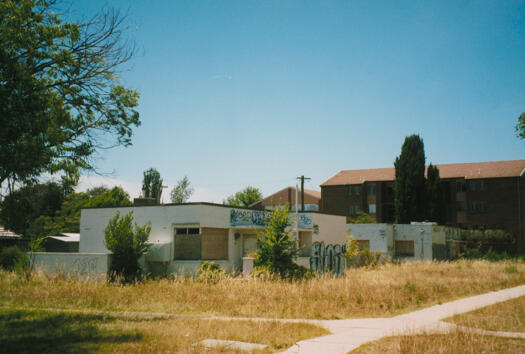 Front of Cuthbert Whitley designed houses, corner Cunningham Street and Canberra Avenue, Griffith