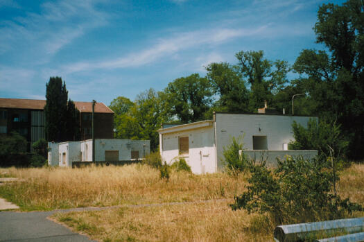 Rear of Cuthbert Whitley designed houses, corner Cunningham Street and Canberra Avenue, Griffith