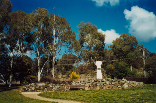 Sundial erected in reserve on Skinner Street, Cook dedicated to Captain James Cook.