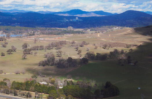 South from Mt Painter to Arboretum and Woden