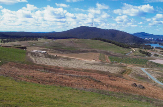 2 of 3 photos, north from Dairy Farmers Hill along ridgeline towards Black Mountain, across the Central Valley