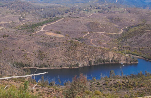 1 of 4 photos from the slopes of Mt McDonald over the Cotter Dam