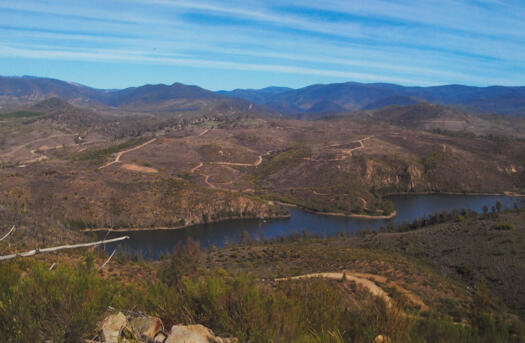 1 of 3 photos of Cotter Dam from high on the slopes of Mt McDonald