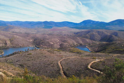 2 of 3 photos of Cotter Dam from high on the slopes of Mt McDonald
