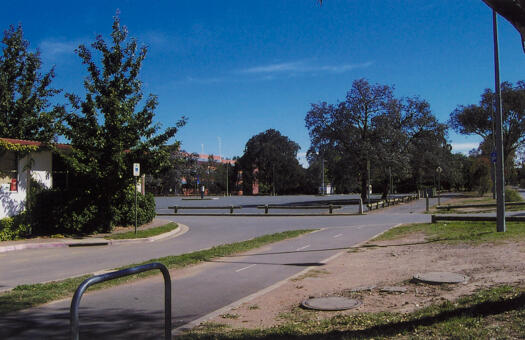 Hutton Street carpark ANU from Childers Street