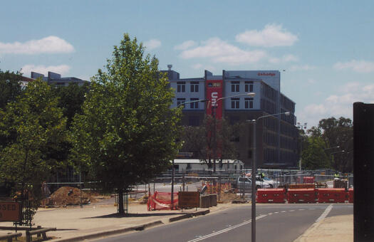 Development on Childers Street towards Hutton Street