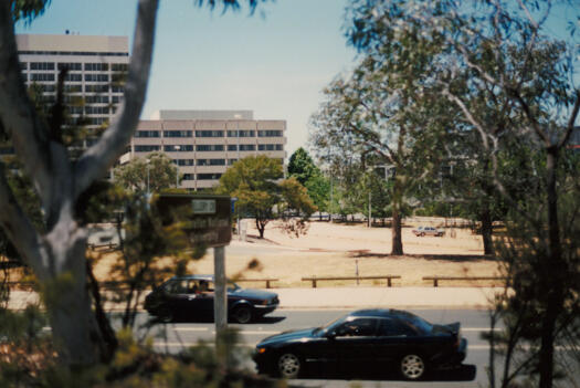 Section 61, between Marcus Clarke Street and London Circuit from Academy of Science car park