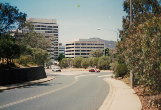 View of Section 61 Civic from Ellery Crescent across Marcus Clarke Street