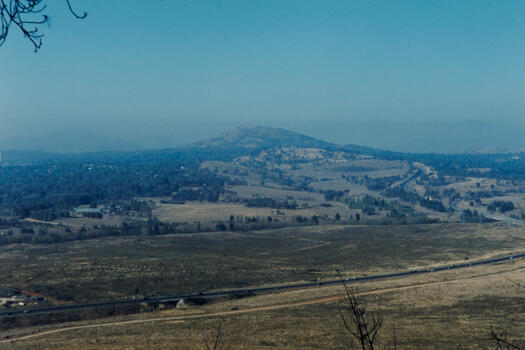 Dairy Farmers Hill south to Mt Taylor over Tuggeranong Parkway