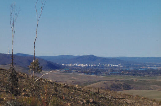 View north east from Mt Stromlo to Civic