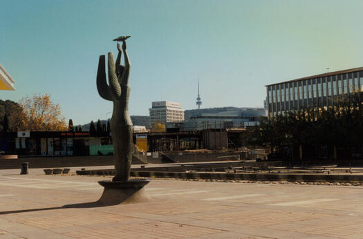 Civic Square to new Playhouse Theatre under construction.