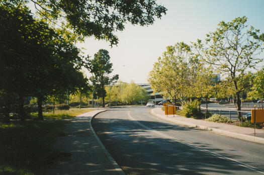 Access road within the Bunda Street car park towrds City Markets car park and Petrie Street.