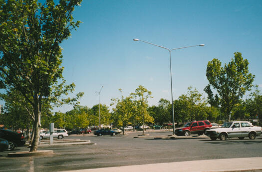 View from Petrie Street across Bunda Street car park