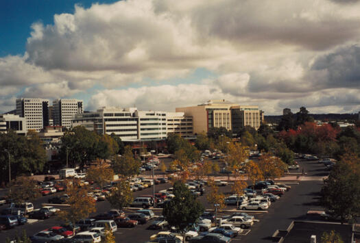 View of Bunda Street car park from City Markets car park