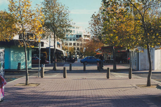 View of Garema Place across Bunda Street from car park