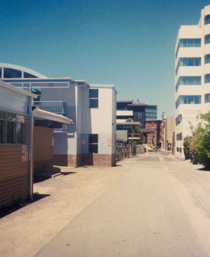 Murulla Lane behind old Griffin Centre south towards Center Cinema