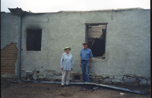 Collection of 24 photographs taken around the Tidbinbilla Nature Reserve, Nil Desperandum, Rock Valley and Flints Picnic Ground showing the aftermath of the fires of 17-18 January 2003.
Members of the Tidbinbilla Pioneers Association were shown around the area shortly after the fires.