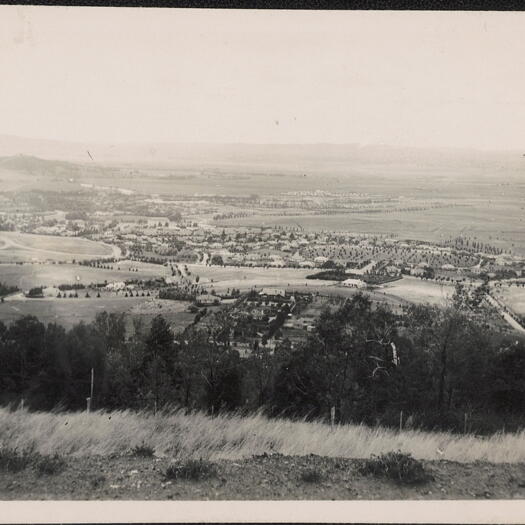View from Red Hill to the north showing Collins Park and Forrest.