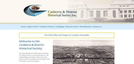 Image of home page of CDHS website 18 Nov 2021