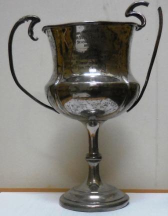 Trophy probably presented by Thomas Keir to the Westridge Cricket Club. Left handle detached.