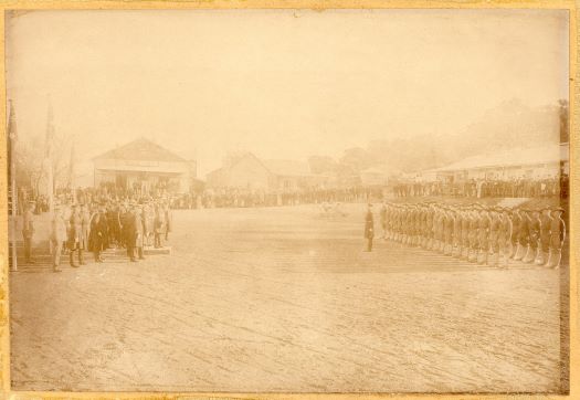 Parade for the opening ceremony of the Royal Military College, Duntroon 27 June 1911.
