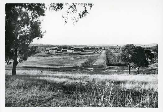 View from Capital Hill to the north down Commonwealth Avenue. The Hotel Canberra is at left.