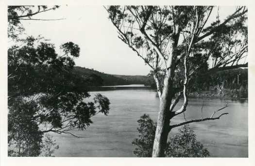 View of a very broad river described as the Molonglo. Same as photo 10147 (RID 23960)