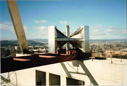 View of the flag pole hub