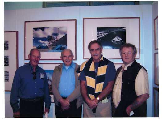 Celebrating the 20th anniversary of the opening. Unnamed, Alfred Chambers, Bob Taylor, unnamed.