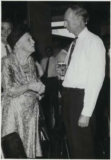 Taken at the launch of a new textbook on insects February 1970. Doug Waterhouse was head of CSIRO Entomology Division (as was Dr Robyn Tillyard).